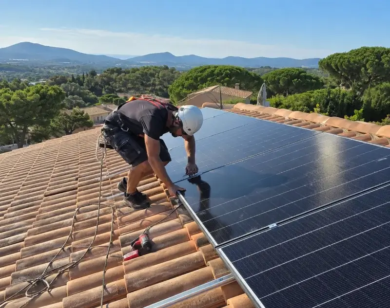 Installateur panneaux solaires Momas — pose photovoltaïque sur toiture
