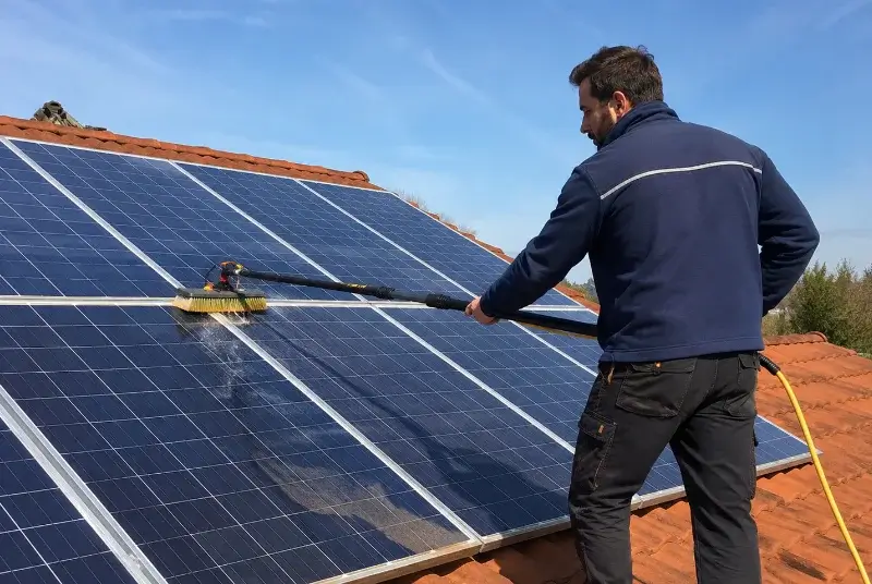 Nettoyage et entretien de panneaux solaires à Momas